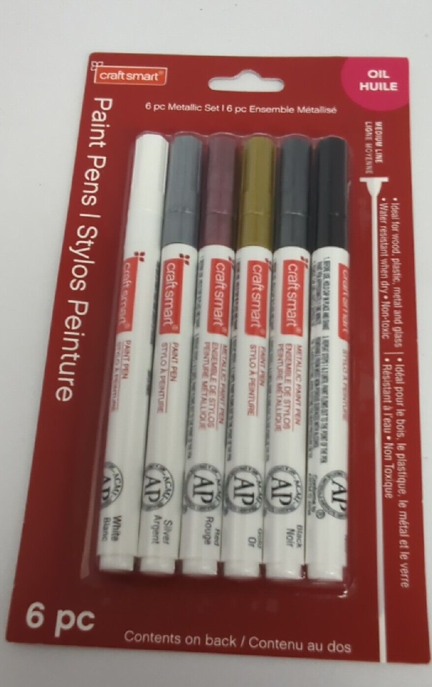 craftsmart 6pc metallic paint pens eBay