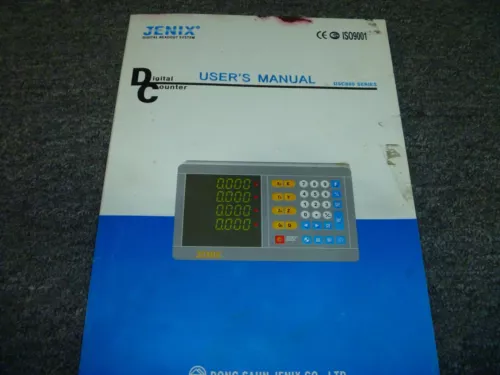 Jenix DSC 800 Series Digital Readout System Operator Instruction User Manual xz