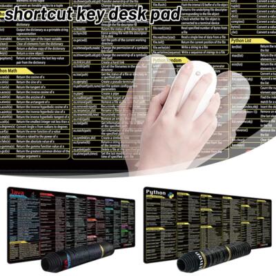 Python Programing Mouse Pad Large Shortcuts Cheat Sheet Keyboard Mousepad  F8L2