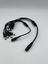 1 to 4 Way Channel DC Power Splitter Adapter Cable Cord for CCTV Camera 2 Pack 