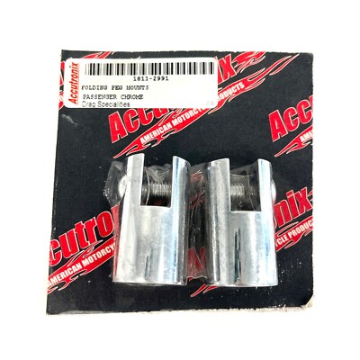 Factory 47 Accutronix Male Mount 1/2 in 13 Foot Peg Mount Pair Left Right Harley