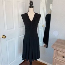 Chaps Black dress knee length size small