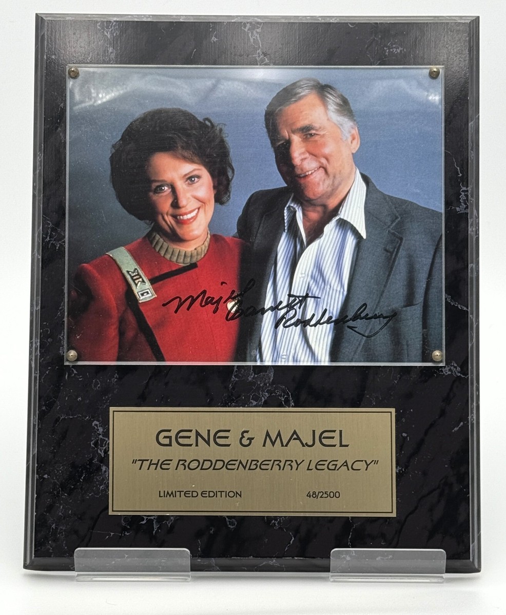 Star Trek Gene & Majel Roddenberry Legacy autographed photo Lmtd
