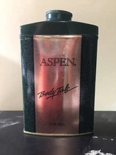 ASPEN Talc by Coty for Men 2.5 oz New No Box-Beautiful Tin