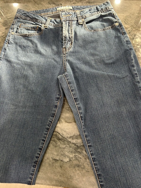 Chicos Women Platinum Jeans Size 0 Blue