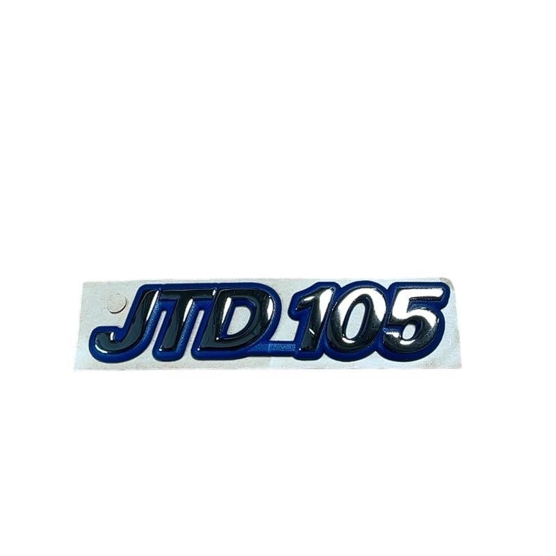Logo FIAT Bravo JTD 105 en ABS chromé sigle latéral d'aile numéro 46551754
