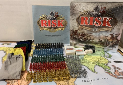 #ad 1998 Hasbro Risk 40th Anniversary Collector#x27;s Edition Board Game 100% Complete $69.99
