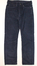 Levi  s 514 Corduroy Pants 33x32 Tag 31x32 Straight Fit Navy Blue Men  s Jeans