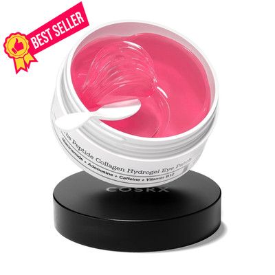 COSRX Pink Peptides Collagen Hydrogel 60 Count (Pack of 1), Peptide Eye Patch