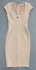 Here Comes The Sun Lover Office Formal Midi Dress Cream Size Medium