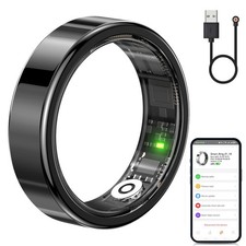 Smart Ring Health Fitness Tracker IP68 Waterproof Heart Rate SPO Sleep Monitor