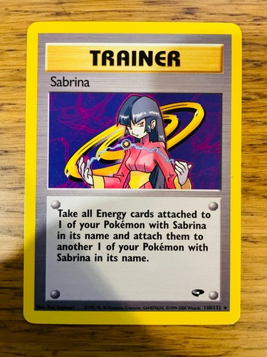 Sabrina Trainer (110/132) Rare Gym Challenge Set Pokemon Card! FREE P&P! - Picture 6 of 27