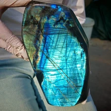 8.69LB Natural Labrador moonstone quartz free form mineral specimen  3950g