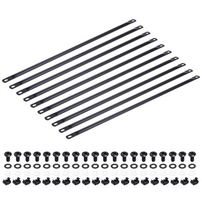 10 Pack 1U 19 Inch Cable Manager Horizontal Wire Bar Rack Mount Wire Management