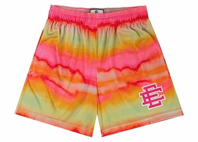 [SHHSRMSH-PNKWHT] MENS ERIC EMANUEL EE SHORTS HORIZONTAL STRIPES PATERN SS24