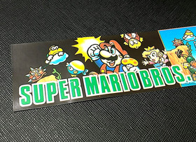 (Game Item) Long Sticker, Famicom, Super Mario Bros, Excellent, Amada, Nintendo.