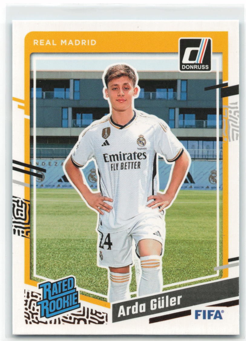 2023-24 Panini Donruss FIFA Rated Rookie Arda Guler #184 Real Madrid