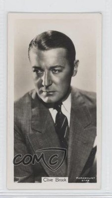 1934 Sinclair Film Stars: A Series of 54 Real Photos Tobacco Clive Brook #50 0f3