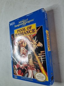 Advanced D&D: Pool of Radiance (Nintendo NES) CIB Complete Box Manual Reg Card