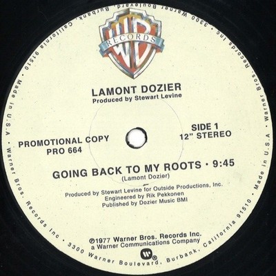 LAMONT DOZIER Going Back To My Roots 12'' NEW VINYL Warner Bros 