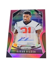 🔥2019 Prizm Karan Higdon Rookie Auto Pink Rookie #333 Texans