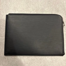 Louis Vuitton Epi Leather Black Clutch Bag