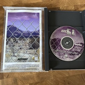 Area 51 (Sega Saturn, 1996) Complete CIB With Registration Card