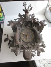 ANTIQUE CUCKOO QUAIL CLOCK FOR RESTORATION