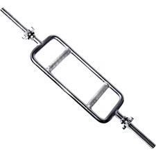 Non-Slip CAP Barbell Standard Chrome Triceps Bar, 34.25 x 6.69 x 2.68 Inches