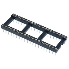 5 x 40 Pin DIP/DIL Turned pin IC Socket Connector 0.6" Pitch