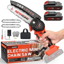Mini Cordless Chainsaw Kit, Upgraded 6 One-Hand Handheld Electric Portable ,