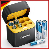 Wiederaufladbare Lithium Batterien 4 Aa 4 Aaa Mit LadegeräT 3600Mwh 1300Mwh