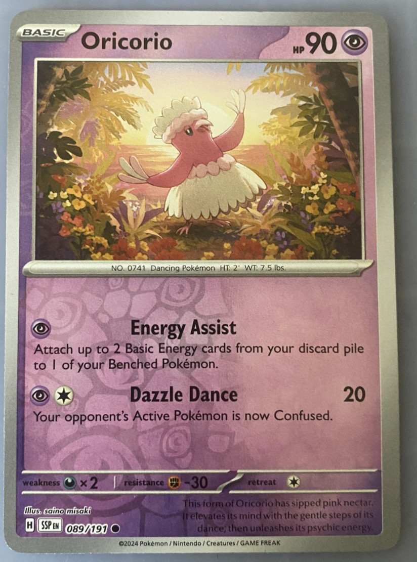 Oricorio 089/191 Common S&V Surging Sparks 2023 Pokemon TCG Reverse Holo NM/M