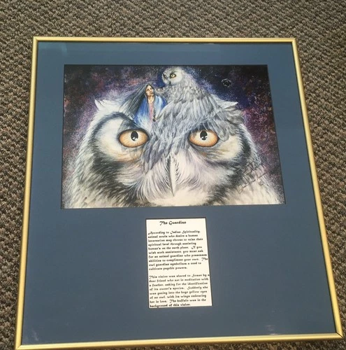 RARE Vtg Native American Signed Numbered Print By Susan Thomas Underwood 19”x17”