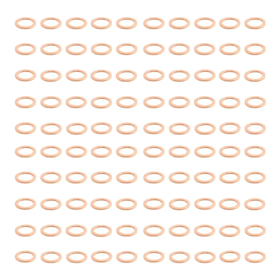 100Pcs Oil Drain Plug Gasket Washer Kits For Mercedes-Benz Accessories Parts - Image 2 of 4