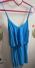 Forever 21 Blue Tiered Cami Dress NWT Size Small Adjustable Straps