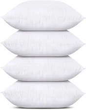 Set De 4 Rellenos De Almohadas 18x18 Cojines Insertos Para Sofas Sala En Oferta