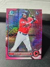 2022 Bowman Chrome Prospects Junior Sanquintin #BCP-80 Pink Mojo Refractor /199