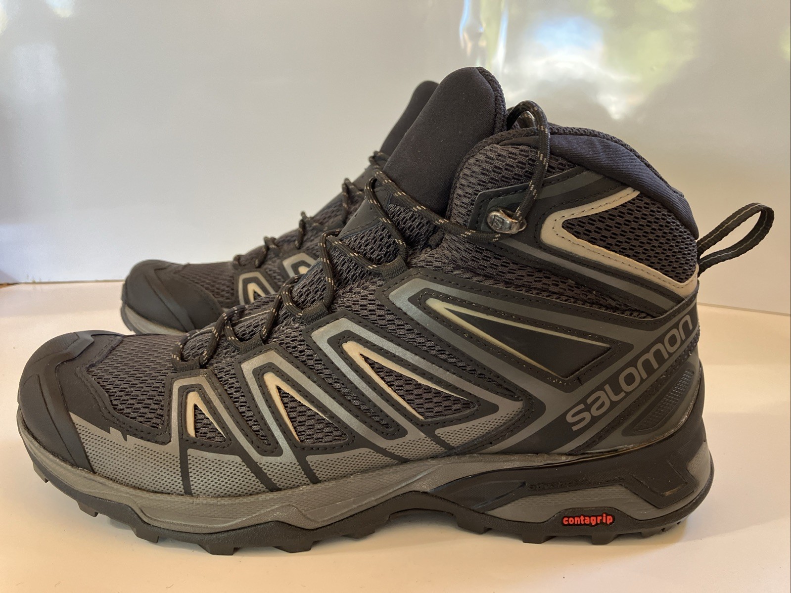 SALOMON Scarponi da Escursionismo Uomo Taglia 11 Nero Grigio X Ultra Comodi da Passeggio