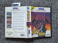 Master System Space Gun Game Boxed & Manual Sega PAL (Works in US)