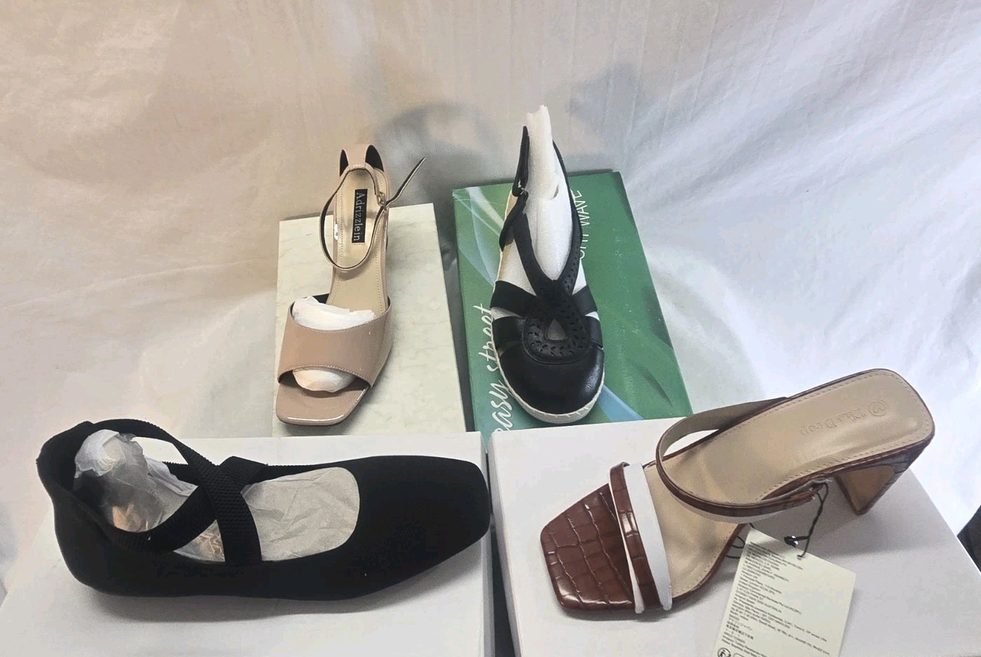 Lotto 4 sandali donna 9 tacchi e ballerine The Drop Easy Street ect nuovi