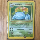 Pokémon Venusaur Base Set Card 15/102 English 1999 Vintage