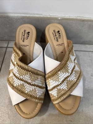 Spring Step Women's Fazzina Slide Wedge Sandals, Size 8