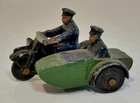 VINTAGE DINKY #42B POLICE MOTORCYCLE WITH SIDE CAR