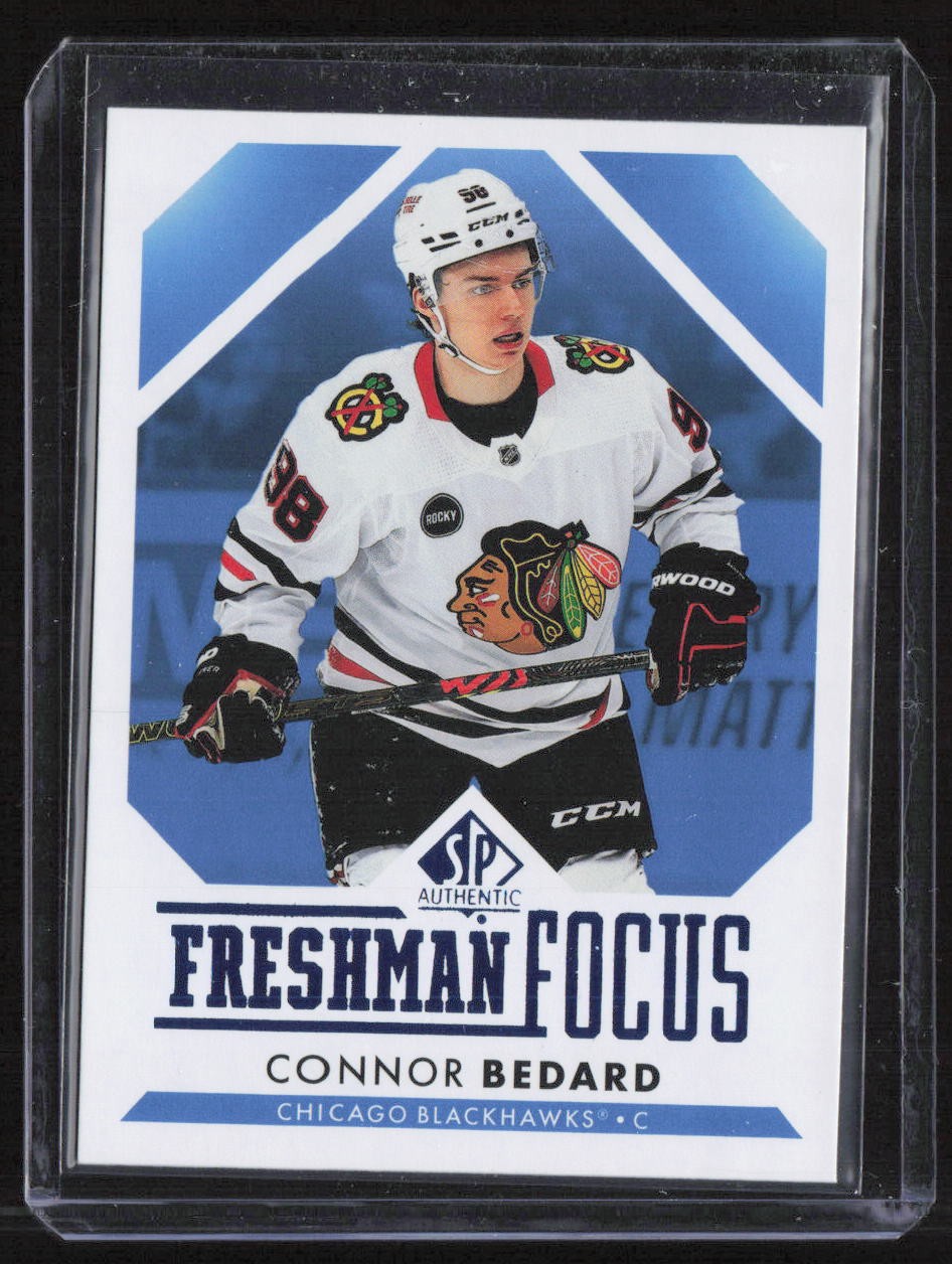 Connor Bedard 2023-24 SP Authentic Freshman Focus #FF-1 Chicago Blackhawks