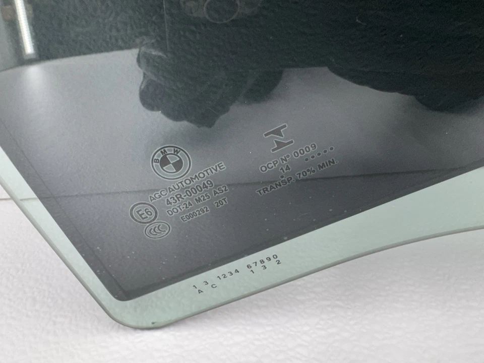 2011-2016 BMW 528I 535I 550I F10 REAR LEFT DRIVER SIDE DOOR WINDOW GLASS OEM Foto 2 de 4