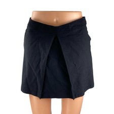 COPE Women's Black Split High Waisted Back Zip Straight Pencil Mini Skirt Size 4