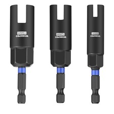 WORKPRO 3PC Power Wing Nut Driver Bit 9-15mm 1/4 Hex Shank Nut Driver Bit Socket
