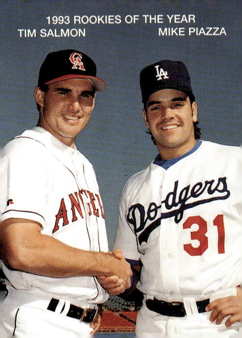 1994 Mother's Cookies Mike Piazza and Tim Salmon #3 Tim Salmon / Mike Piazza