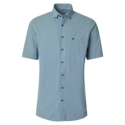 Redmond Mens Casual Shirt Short Sleeve 261425999 100 Blue